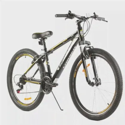 Велосипед Larsen Tempo 26" 21ск, черный/желтый 15"