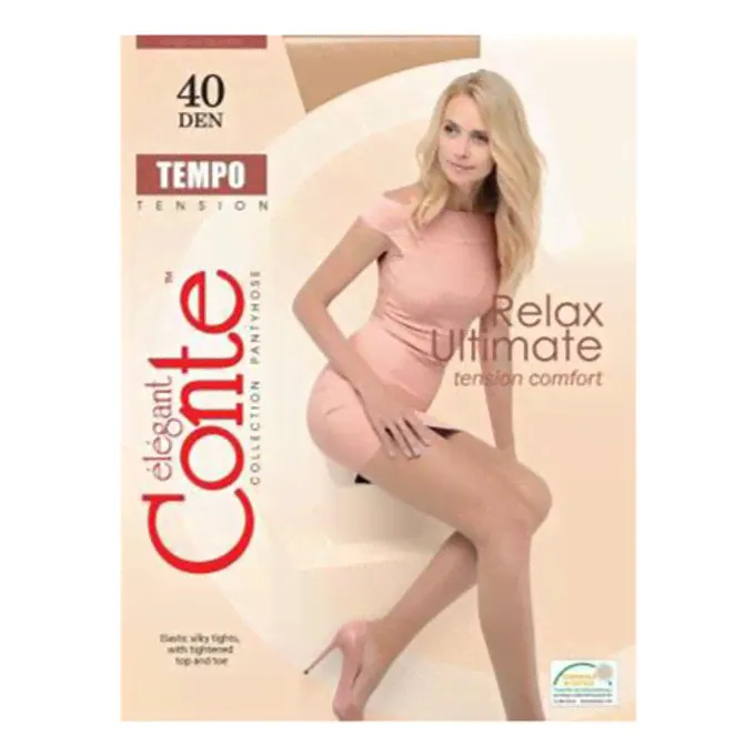 Колготки женские Conte Elegant Конте Motive-Tempo полиамид Natural 40 den р 3 в ассортименте (цвет по наличию)-0